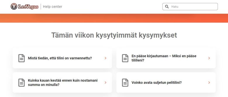 LeoVegas - Help Center